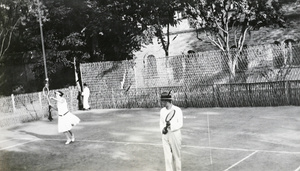 Tennis at the Italian Legation Guard, Peking