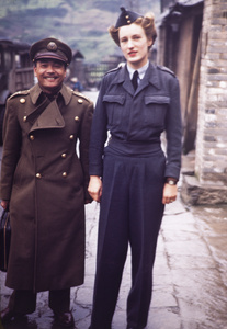 Col Li and Patricia Liddell, Chungking, 1945