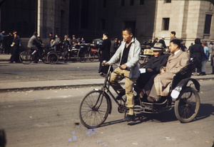 Pedicab, Shanghai, 1945