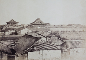 View towards the Temple of Confucius (上海文庙), Shanghai (上海), 1863
