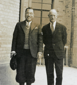 Colonel Ruxton with an unidentified Chinese man