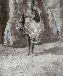 Drummer boy, 1st Chinese Regiment