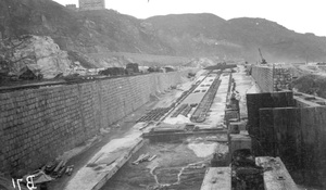 Constructing Taikoo dry dock, Hong Kong
