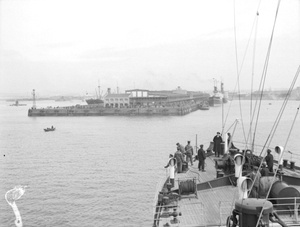Ship arriving at Tsingtao