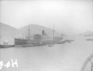 China Navigation Company steamship in Hong Kong