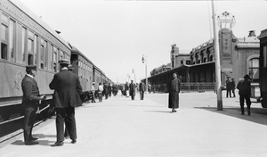 Harbin railway station, Manchuria, c.1912