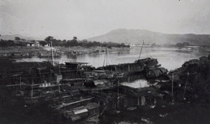 Moored boats, Shaoguan (韶關) or Changsha (長沙)