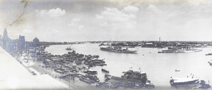 Warships on the Huangpu River, Shanghai, 28 August 1937 (left-hand part of panoramic)