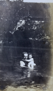 William and Brian Boyd Cooper at the Pool of the Black Dragon (黑龙潭), Peking