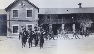 North China British Volunteer Corps marching, Peking