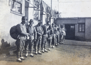 Chinese Labour Corps, in winter uniform, Weihaiwei