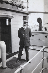 Arthur de Legh, on a Blue Funnel Line ship