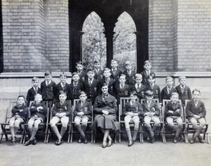 Group portrait, Cathedral School for Boys, Trinity Cathedral, Shanghai, 1938