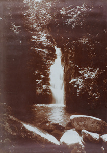Emerald Pool and waterfall, near Kuling