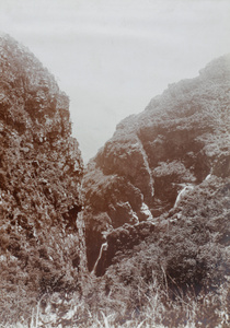Stream and bushy mountain side, near Kuling