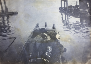Dead Republican soldiers in boats by the British Concession, Hankow