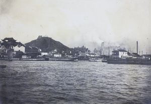 Hanyang Iron Works and Tortoise Hill, seen from the Yangtse River